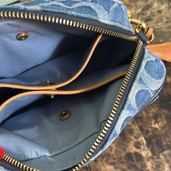 Coach studio camera bag 18 in signature wash denim - Picture 12 of 16